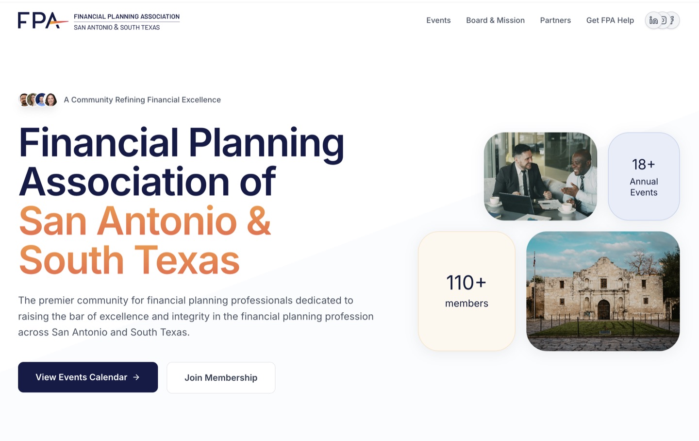 The Financial Planning Association of San Antonio & South Texas website